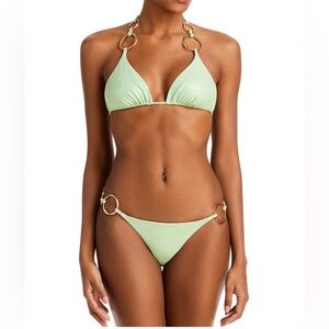 Cult Gaia Zoey Hardware Bikini top and bottom set small